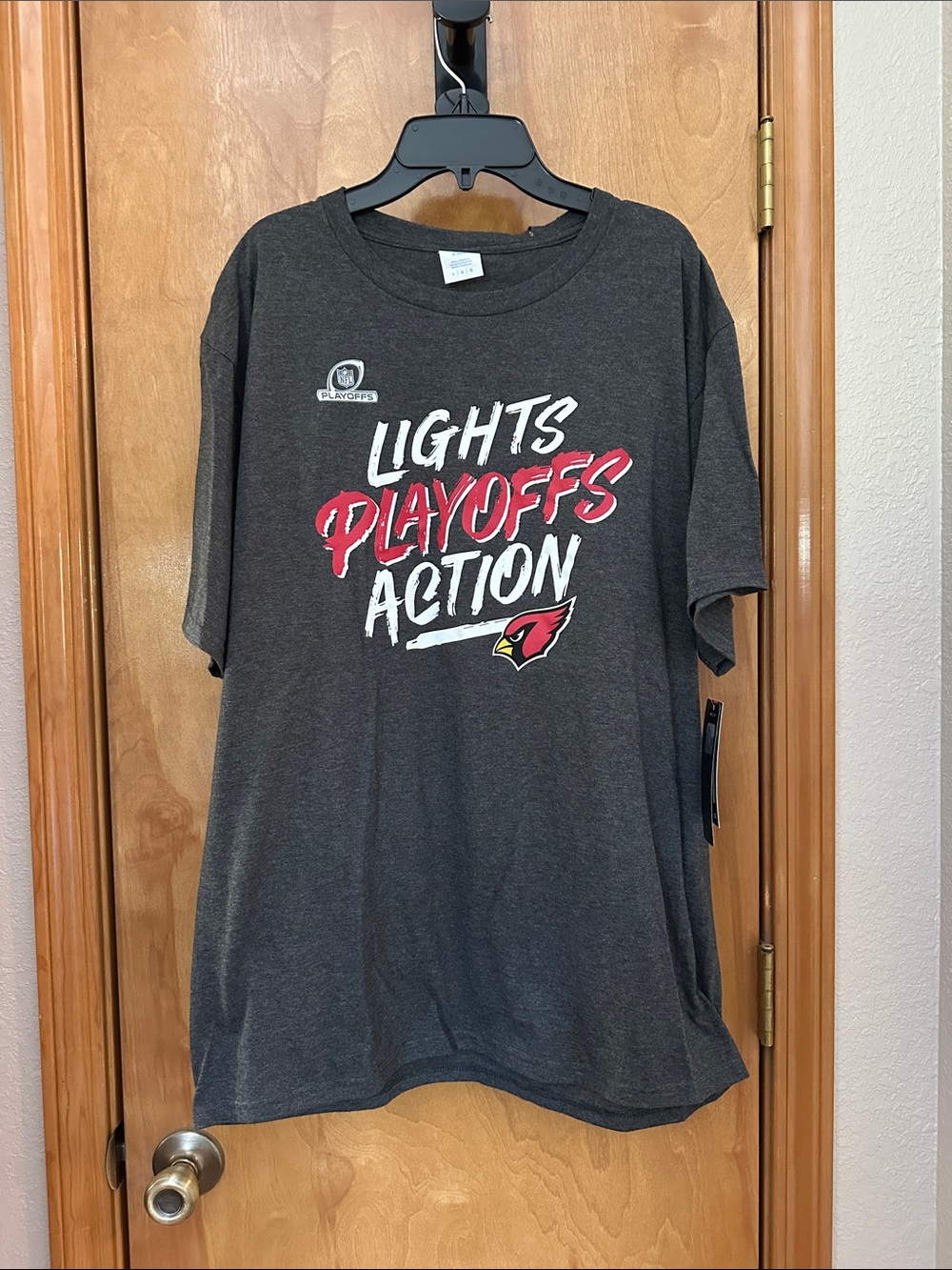 Fanatics Dark Gray Short Sleeve Arizona Cardinals Playoff Graphic Tee